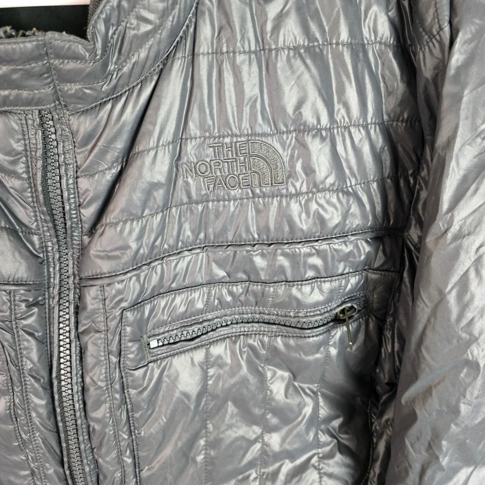The‎ North Face Mens Black Quilted Insulated Jacket Full Zip T427 T827 Large